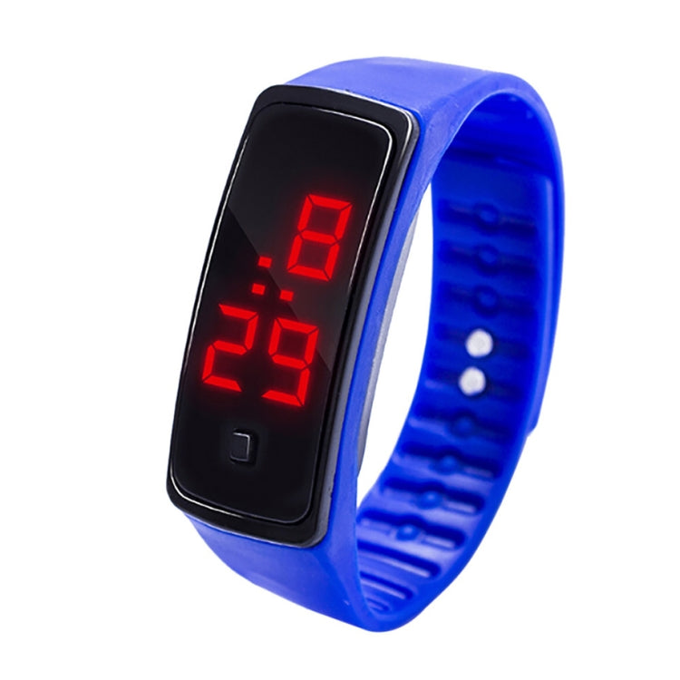 LED Digital Display Silicone Bracelet Children Electronic Watch(Light Blue) - Silicone Strap Watches by PMC Jewellery | Online Shopping South Africa | PMC Jewellery | Buy Now Pay Later Mobicred