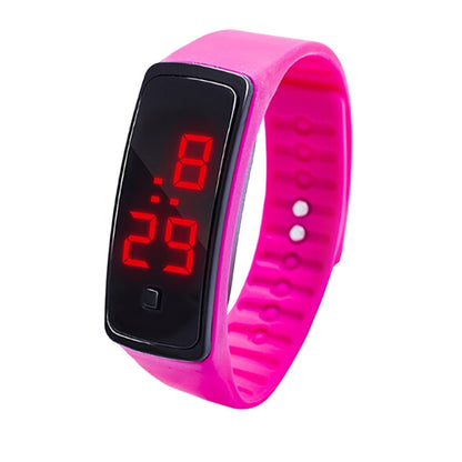 LED Digital Display Silicone Bracelet Children Electronic Watch(Light Blue) - Silicone Strap Watches by PMC Jewellery | Online Shopping South Africa | PMC Jewellery | Buy Now Pay Later Mobicred