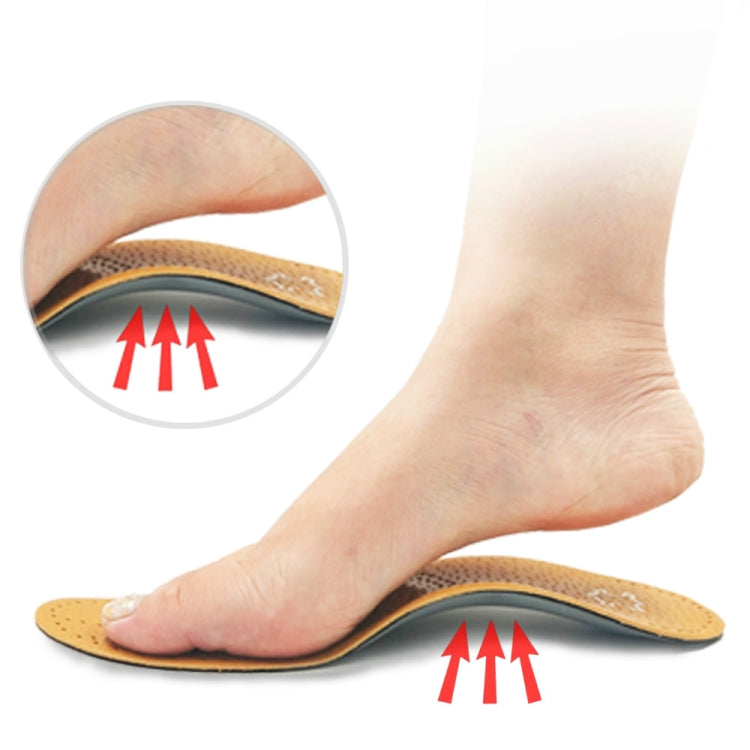 Corrected Flat Foot Arch Pad XO Leg Orthopedic Inner Eight-Shaped Corrective Insole, Size:43/44(Brown) - Shoes Care by PMC Jewellery | Online Shopping South Africa | PMC Jewellery