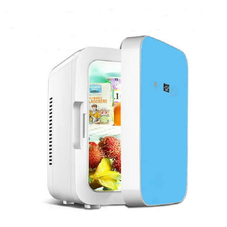 Somate SMT-8L Digital Display Car Home Dual-use Mini Refrigerator, Color:Blue, Specification:CN Plug - Refrigerators & Accessories by PMC Jewellery | Online Shopping South Africa | PMC Jewellery | Buy Now Pay Later Mobicred