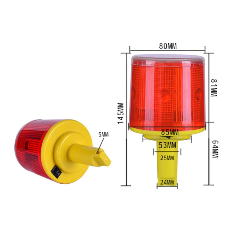 Night Solar Warning Construction Safety Warn Flash Lights Signal Light(Slim handle) - Warning Lights by PMC TechLife | Online Shopping South Africa | PMC TechLife | Buy Now Pay Later Mobicred