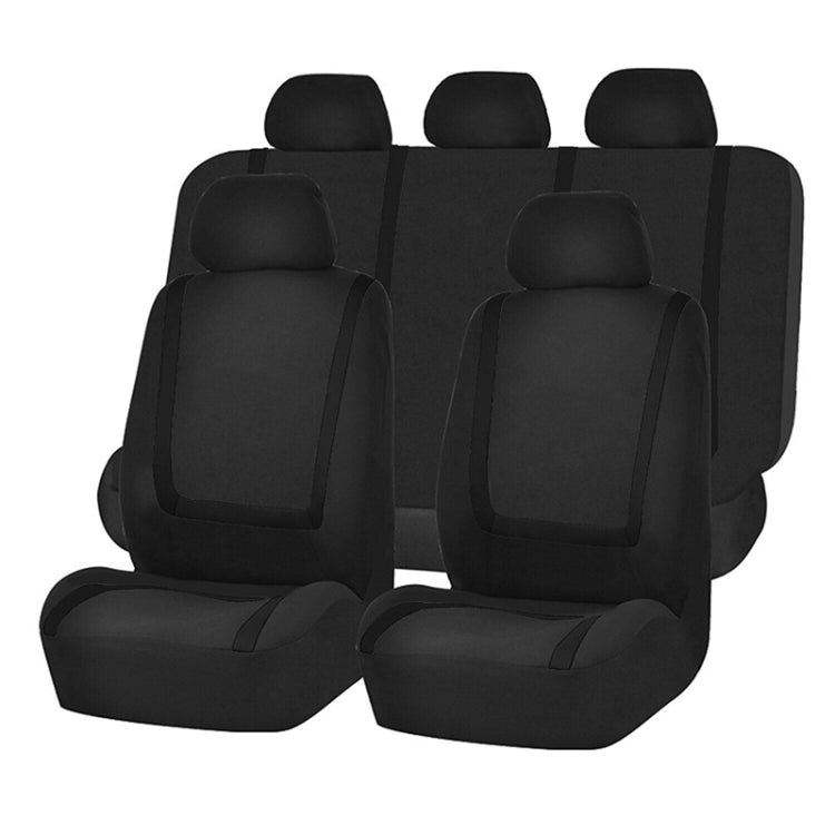 Universal Car Seat Cover Polyester Fabric Automobile Seat Covers Car Seat Cover Vehicle Seat Protector Interior Accessories 4pcs Set Red - Seat Accessories by PMC Jewellery | Online Shopping South Africa | PMC Jewellery | Buy Now Pay Later Mobicred