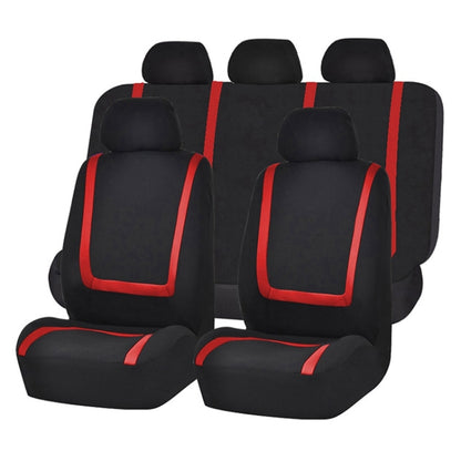 Universal Car Seat Cover Polyester Fabric Automobile Seat Covers Car Seat Cover Vehicle Seat Protector Interior Accessories 4pcs Set Gray - Seat Accessories by PMC Jewellery | Online Shopping South Africa | PMC Jewellery | Buy Now Pay Later Mobicred