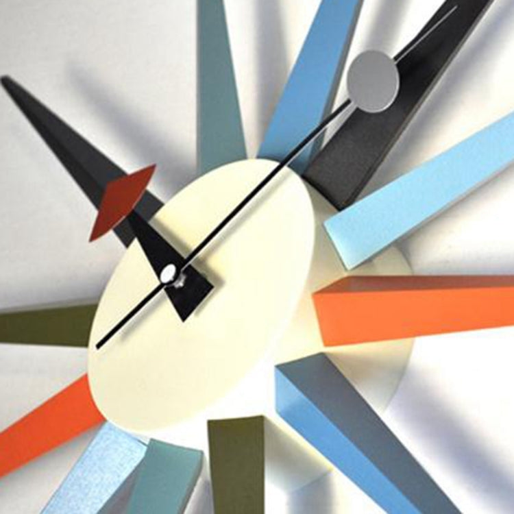 Simple Modern Sun Clock Creative Home Accessories Wall Clock(Red Pole) - Wall Clock by PMC TechLife | Online Shopping South Africa | PMC TechLife