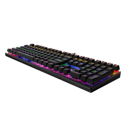 Rapoo V700S 104 Keys Mixed Color Backlight USB Wired Game Computer Without Punching Mechanical Keyboard(Red Shaft) - Wired Keyboard by Rapoo | Online Shopping South Africa | PMC Jewellery | Buy Now Pay Later Mobicred