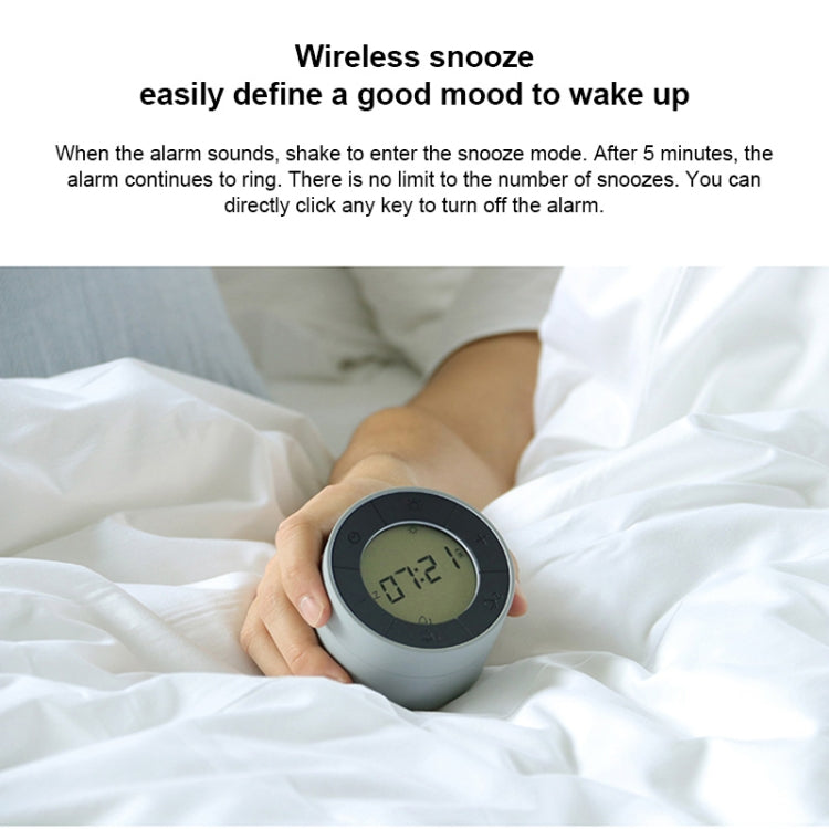 Simple Home Creative Multi-function Charging Stepless Dimming Alarm Clock Night Light(White) - Alarm Clocks by PMc TechLife | Online Shopping South Africa | PMc TechLife | Buy Now Pay Later Mobicred
