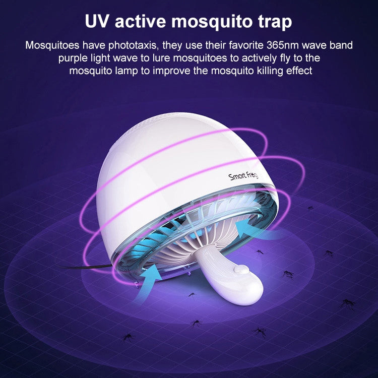 Mushroom Shaped Suction Type Mosquito Killer Ultraviolet Radiation-free Photocatalyst Mute Mosquito Repellent(White) - Repellents by PMC Jewellery | Online Shopping South Africa | PMC Jewellery | Buy Now Pay Later Mobicred