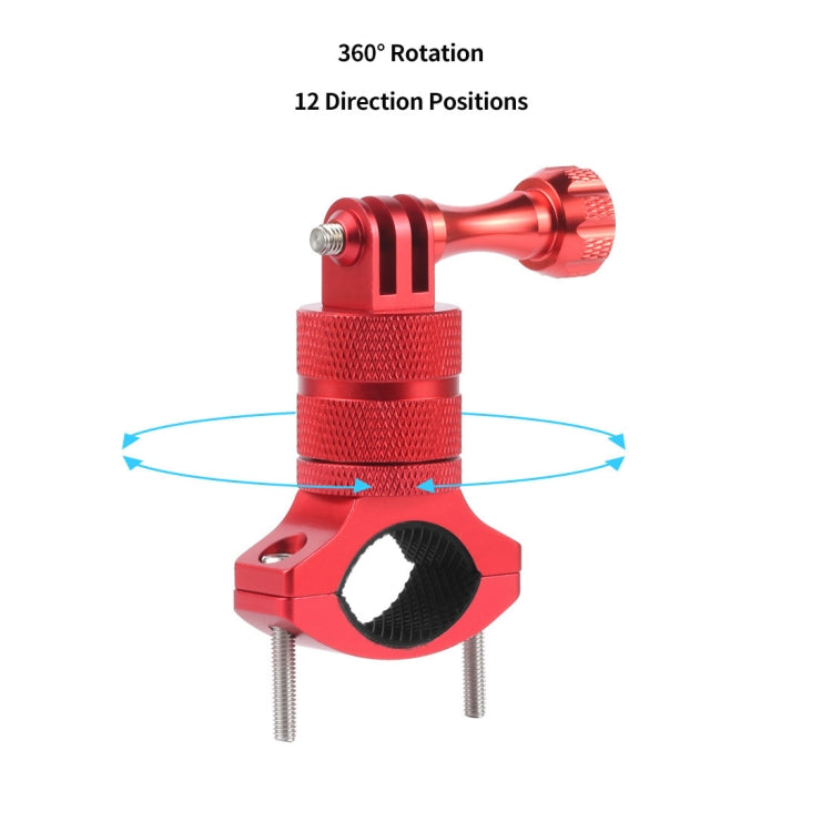 Aluminum Alloy Bicycle Mounting Bracket Bicycle Clip For Action Camera(Red) - Bicycle Handlebar Mount by PMC TechLife | Online Shopping South Africa | PMC TechLife | Buy Now Pay Later Mobicred