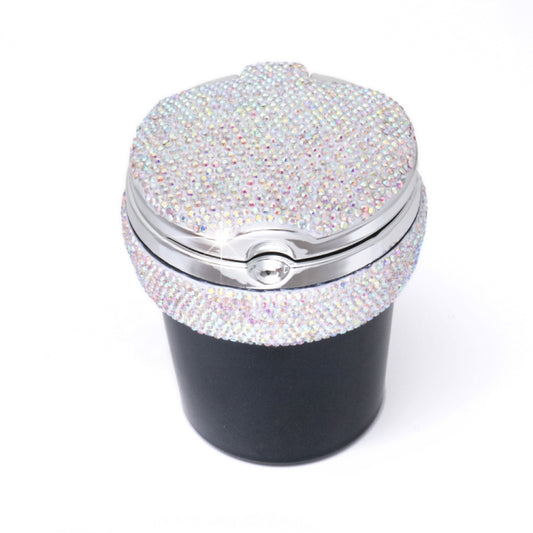 Studded Diamond Car Ashtray with Led Lamp(AB) - Ashtrays by PMC Jewellery | Online Shopping South Africa | PMC Jewellery | Buy Now Pay Later Mobicred