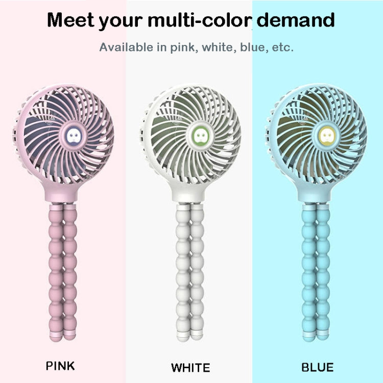 Octopus Deformed Cartoon Folding USB Rechargeable Mini Handheld Fan(Pink) - Electric Fans by PMC Jewellery | Online Shopping South Africa | PMC Jewellery | Buy Now Pay Later Mobicred