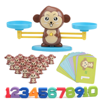 Monkey Balance Scale Toy Child Educational Math Toys(Brown) - Math Toys by PMC Jewellery | Online Shopping South Africa | PMC Jewellery | Buy Now Pay Later Mobicred