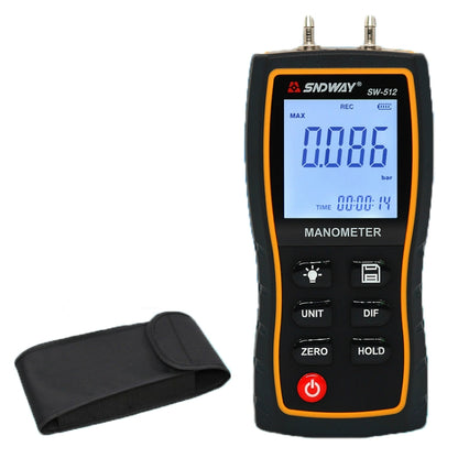 SNDWAY SW512 High Precision Digital Positive and Negative Differential Pressure Tester - Other Tester Tool by SNDWAY | Online Shopping South Africa | PMC Jewellery | Buy Now Pay Later Mobicred