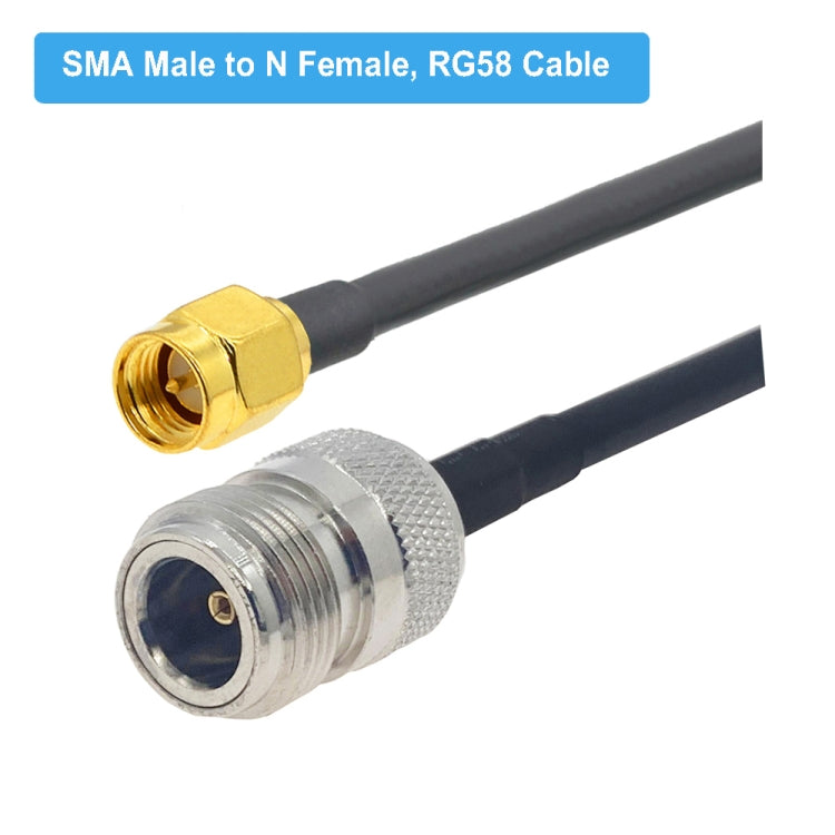 SMA Male to N Female RG58 Coaxial Adapter Cable, Cable Length:10m - Connectors by PMC Jewellery | Online Shopping South Africa | PMC Jewellery | Buy Now Pay Later Mobicred