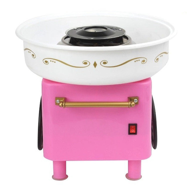 Retro Trolley Mini Cotton Candy Machine, Specification:U.S. Regulations 110 V(Pink) - free shipping - PMC TechLife - Order now!