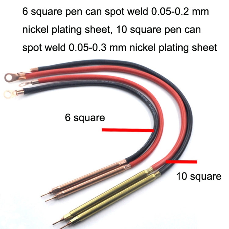 Lead-Acid Battery Version 12V Digital Display DIY Battery Spot Welding Machine Pen Control, Style:10 Square Pen - Others by PMC TechLife | Online Shopping South Africa | PMC TechLife | Buy Now Pay Later Mobicred
