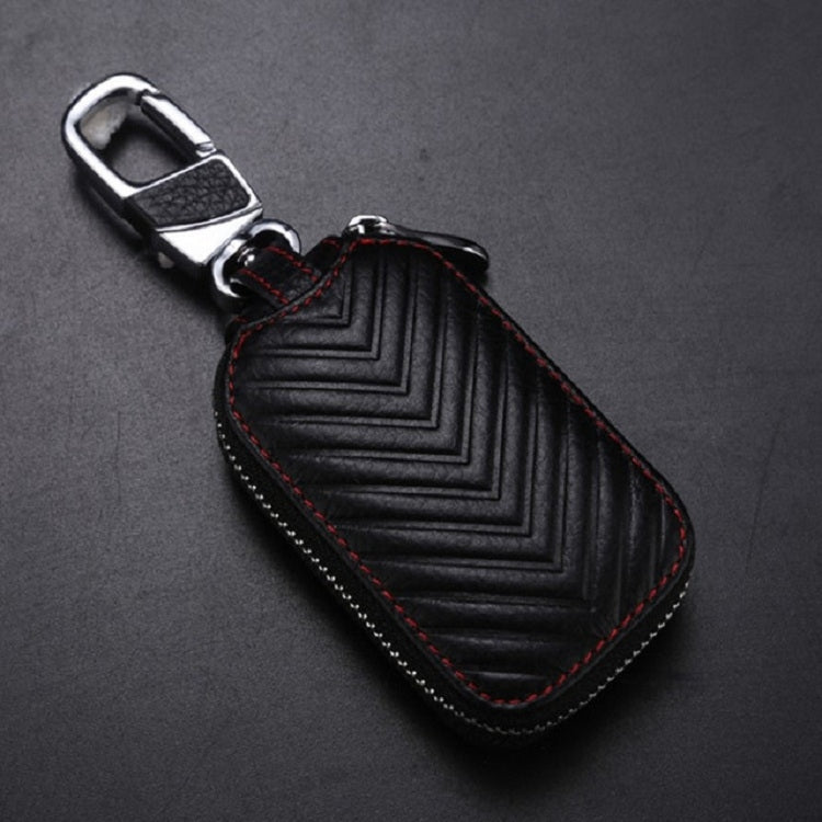 Multifunctional Hook Up Leather Car Key Bag(Black) - free shipping - PMC TechLife - Order now!