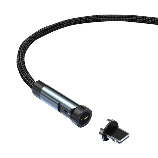 CC57 8Pin Magnetic Interface Rotating Fast Charging Data Cable, Cable Length: 1m(Black) - Charging Cable & Head by PMC Jewellery | Online Shopping South Africa | PMC Jewellery | Buy Now Pay Later Mobicred