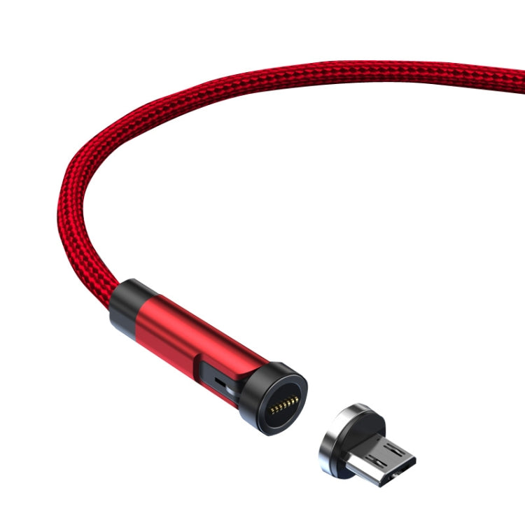 CC57 Micro USB Magnetic Interface Rotating Fast Charging Data Cable, Cable Length: 1m(Red) - Charging Cable & Head by PMC Jewellery | Online Shopping South Africa | PMC Jewellery