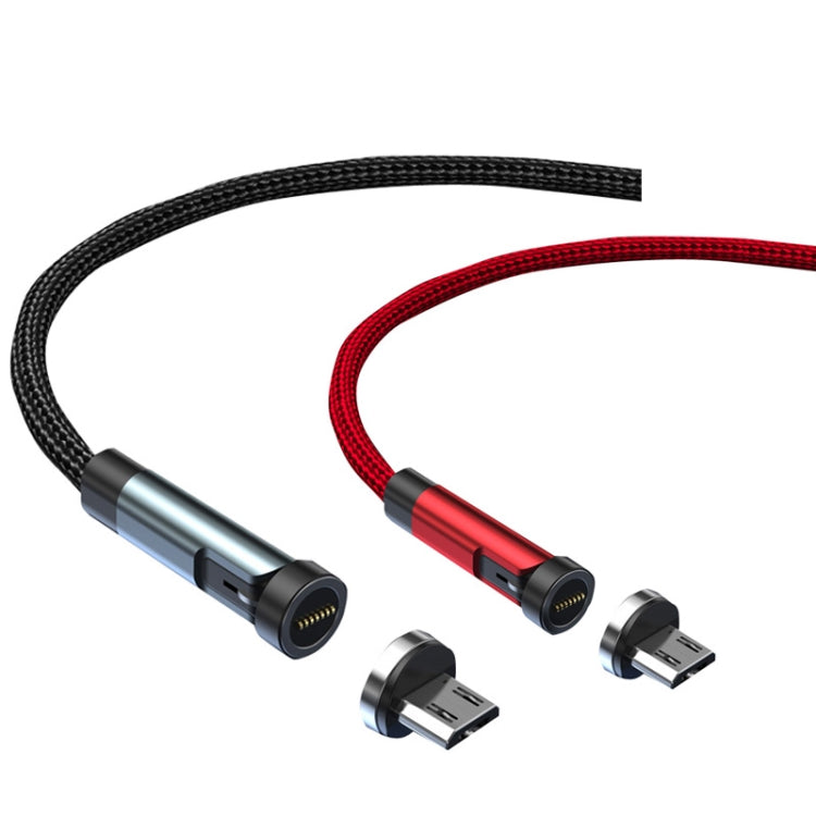 CC57 Micro USB Magnetic Interface Rotating Fast Charging Data Cable, Cable Length: 1m(Red) - Charging Cable & Head by PMC TechLife | Online Shopping South Africa | PMC TechLife