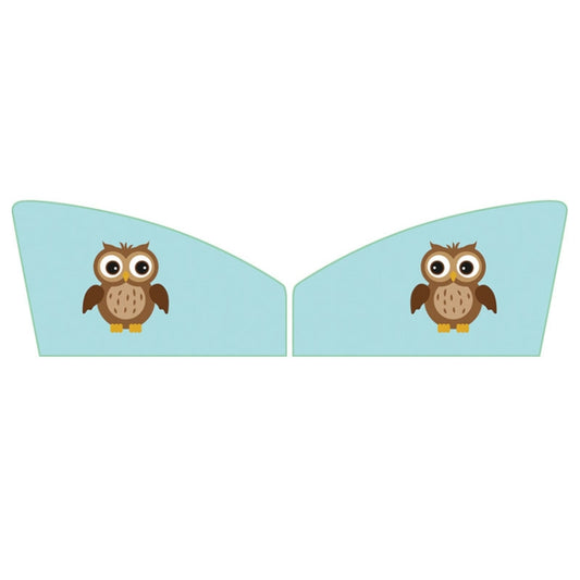 1 Pair Car Window Magnet Sunshade Curtain Heat Insulation Sun Block(Blue Owl) - Sound & Heat Insulation Cotton by PMC Jewellery | Online Shopping South Africa | PMC Jewellery | Buy Now Pay Later Mobicred