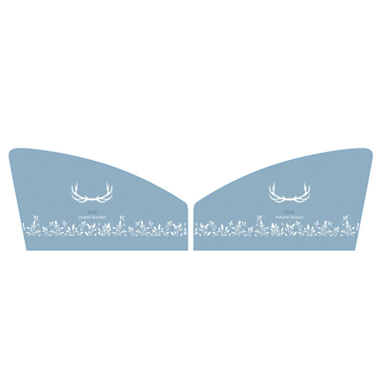 1 Pair Car Window Magnet Sunshade Curtain Heat Insulation Sun Block(Antlers) - Sound & Heat Insulation Cotton by PMC Jewellery | Online Shopping South Africa | PMC Jewellery | Buy Now Pay Later Mobicred