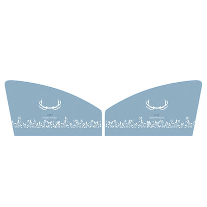 1 Pair Car Window Magnet Sunshade Curtain Heat Insulation Sun Block(Antlers) - Sound & Heat Insulation Cotton by PMC Jewellery | Online Shopping South Africa | PMC Jewellery | Buy Now Pay Later Mobicred