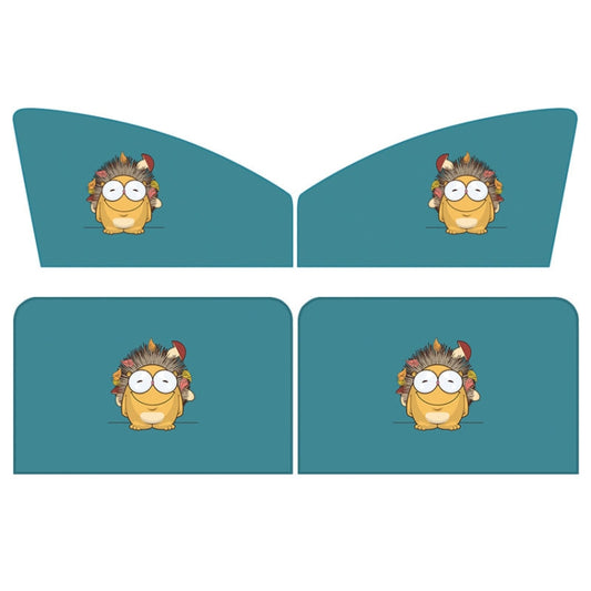 4 PCS / Set Car Window Magnet Sunshade Curtain Heat Insulation Sun Block(Hedgehog) - Sound & Heat Insulation Cotton by PMC Jewellery | Online Shopping South Africa | PMC Jewellery | Buy Now Pay Later Mobicred