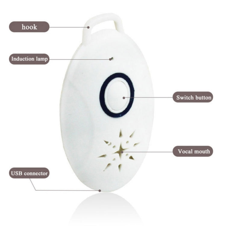 Mini Portable Outdoor Ultrasonic Repellent Anti-insect Anti-mouse for Camping Outdoor Activities(White) - Repellents by PMC Jewellery | Online Shopping South Africa | PMC Jewellery | Buy Now Pay Later Mobicred