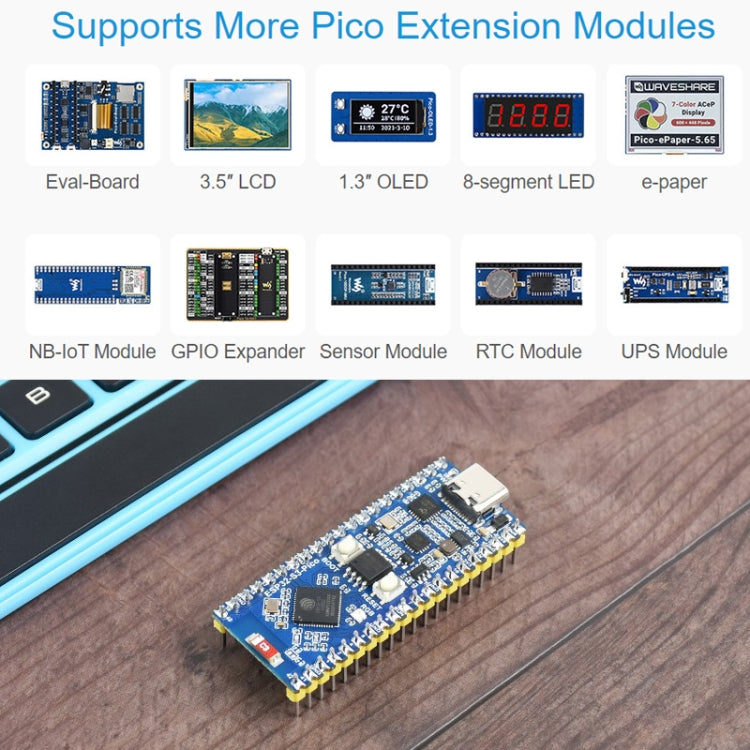 Waveshare ESP32-S3 Microcontroller 2.4 GHz Wi-Fi Development Board Dual-core Processor - Arduino Nucleo Accessories by Waveshare | Online Shopping South Africa | PMC Jewellery | Buy Now Pay Later Mobicred