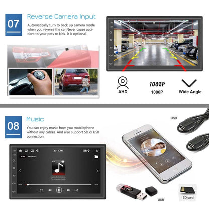 A2799 10 Inch Android WiFi 2+32G Central Control Large screen Universal Car Navigation Reversing Video Player, Style:Standard - Car MP3 & MP4 & MP5 by PMC Jewellery | Online Shopping South Africa | PMC Jewellery | Buy Now Pay Later Mobicred