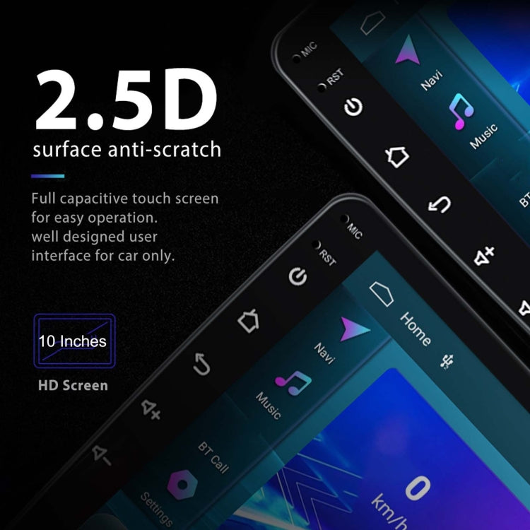 A3196 10 Inch Car Android Large Screen Navigation Central Control Screen 2+64G Player with CarPlay, Style:Standard+AHD Camera - Car MP3 & MP4 & MP5 by PMC Jewellery | Online Shopping South Africa | PMC Jewellery | Buy Now Pay Later Mobicred