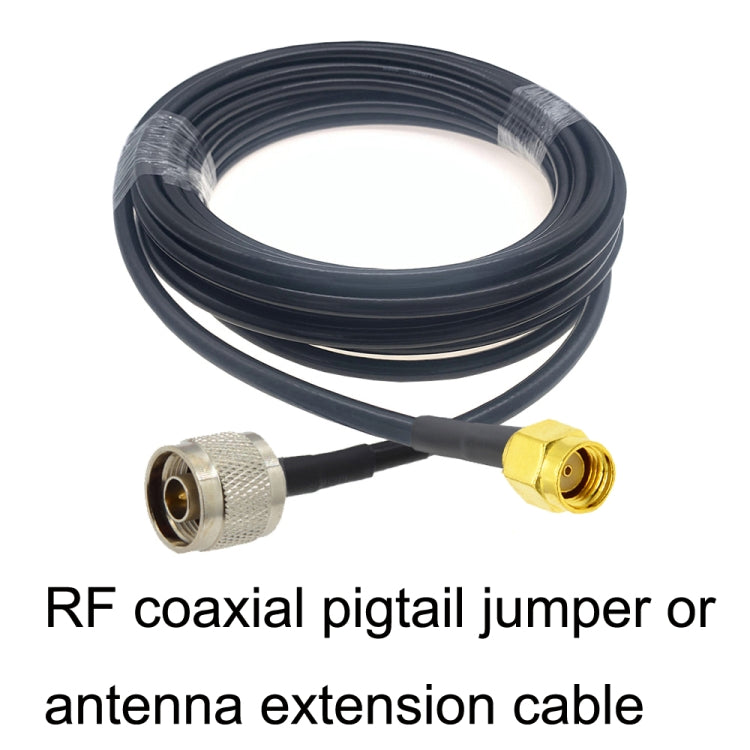 RP-SMA Male to N Male RG58 Coaxial Adapter Cable, Cable Length:10m - Connectors by PMC Jewellery | Online Shopping South Africa | PMC Jewellery | Buy Now Pay Later Mobicred