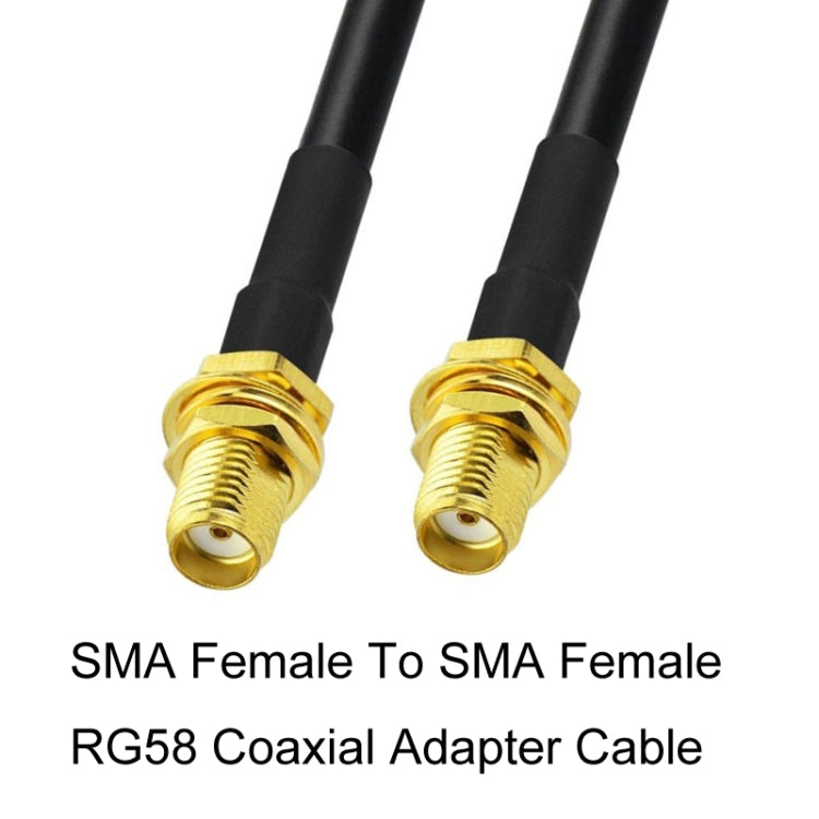 SMA Female To SMA Female RG58 Coaxial Adapter Cable, Cable Length:10m - Connectors by PMC Jewellery | Online Shopping South Africa | PMC Jewellery | Buy Now Pay Later Mobicred