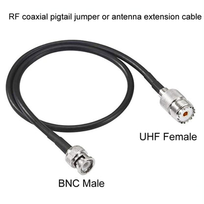 BNC Male To UHF Female RG58 Coaxial Adapter Cable, Cable Length:10m - Connectors by PMC Jewellery | Online Shopping South Africa | PMC Jewellery | Buy Now Pay Later Mobicred