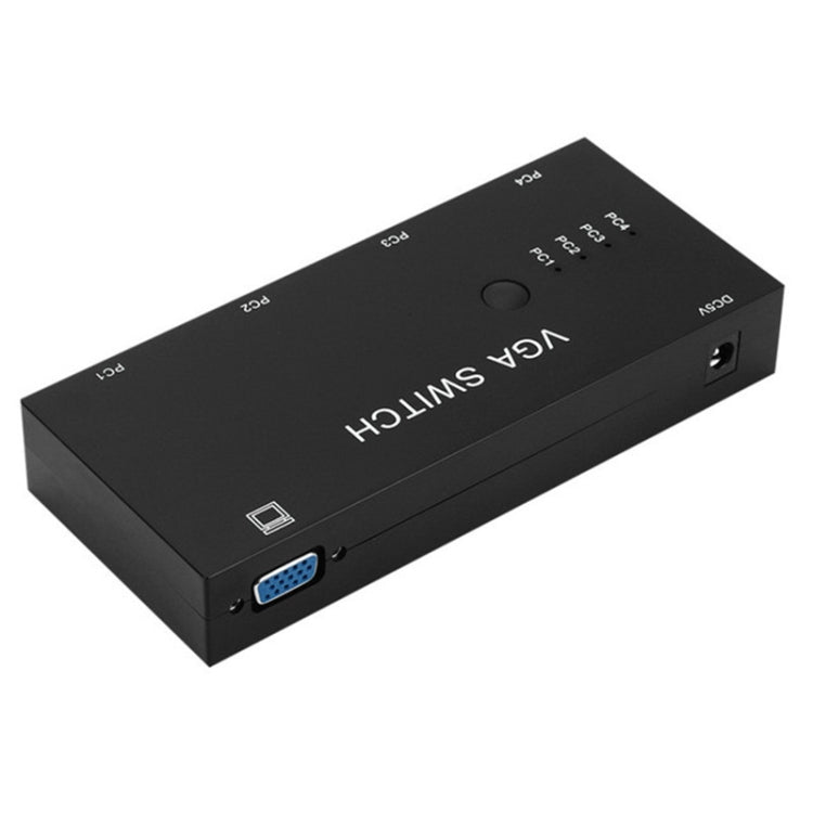 VGA Switcher with Four Inputs and One Output Computer VGA Video Converter - VGA Converter by PMC Jewellery | Online Shopping South Africa | PMC Jewellery | Buy Now Pay Later Mobicred