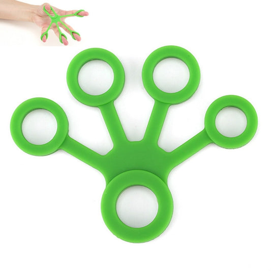 Silicone Finger Trainer Device Fan-shaped Pull Ring(Dark Green) - Fitness Equipments by PMC Jewellery | Online Shopping South Africa | PMC Jewellery | Buy Now Pay Later Mobicred