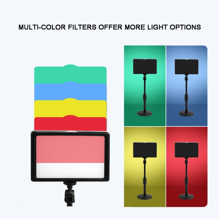 6 Inch 3200-5500K Three-color Temperature Photography Flat-panel Live Fill Light,Spec: 30cm Bracket - Selfie Light by PMC TechLife | Online Shopping South Africa | PMC TechLife | Buy Now Pay Later Mobicred