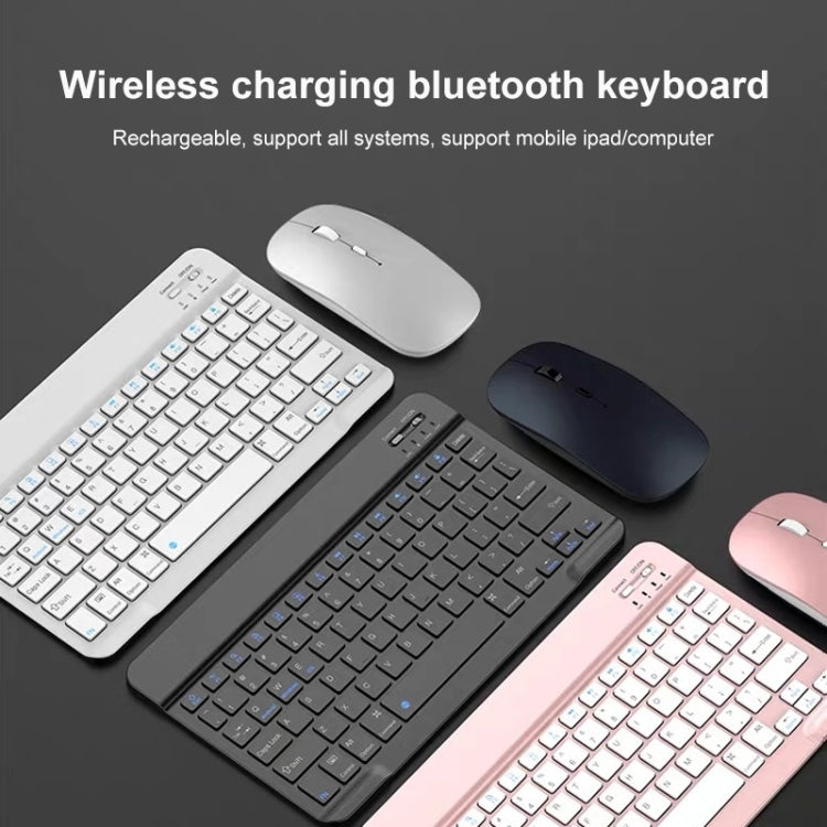 YS-001 9.7-10.1 Inch Tablets Phones Universal Mini Wireless Bluetooth Keyboard, Style:with Bluetooth Mouse(White) - Universal Keyboard by PMC TechLife | Online Shopping South Africa | PMC TechLife