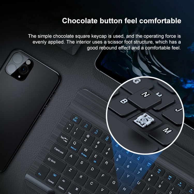 YS-001 9.7-10.1 Inch Tablets Phones Universal Mini Wireless Bluetooth Keyboard, Style:with Bluetooth Mouse(White) - Universal Keyboard by PMC TechLife | Online Shopping South Africa | PMC TechLife