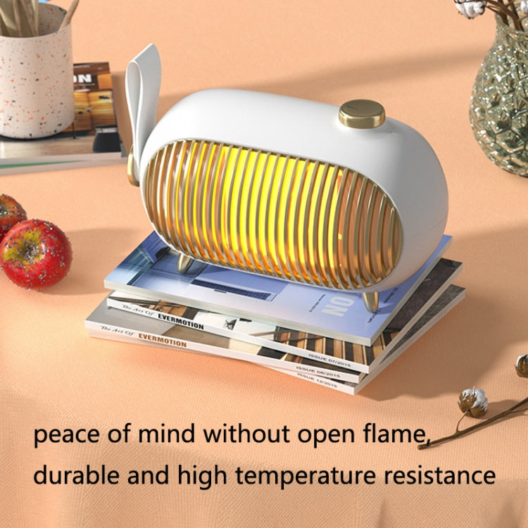 N301 Mini Heater Office Desk Silent Hot Air Heater Household Bedroom Heater US Plug(White) - Electric Heaters by PMC Jewellery | Online Shopping South Africa | PMC Jewellery | Buy Now Pay Later Mobicred