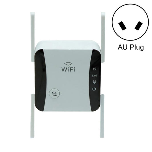 KP1200 1200Mbps Dual Band 5G WIFI Amplifier Wireless Signal Repeater, Specification:AU Plug(White) - Broadband Amplifiers by PMC Jewellery | Online Shopping South Africa | PMC Jewellery | Buy Now Pay Later Mobicred