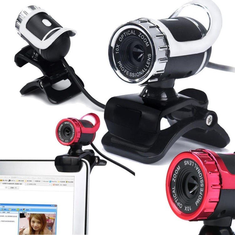 HXSJ A859 480P Computer Network Course Camera Video USB Camera Built-in Sound-absorbing Microphone(Red) - free shipping - PMC Jewellery - Order now!