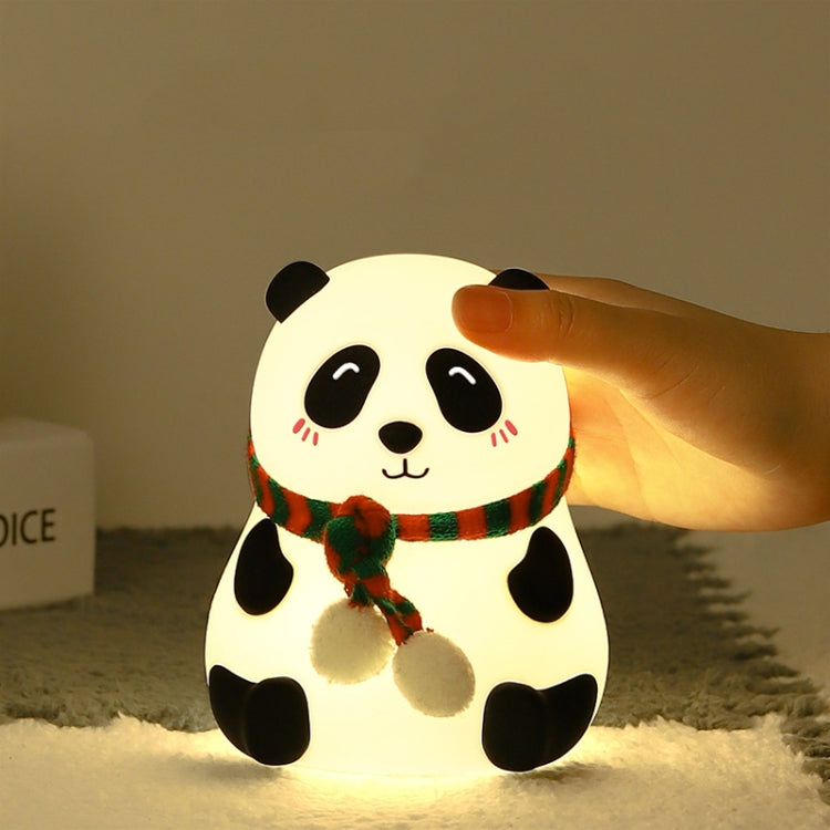 Cute Panda Night Light USB Charging Touch Control Colorful Silicone Bedside Lamp(Big Eyes) - free shipping - PMc TechLife - Order now!