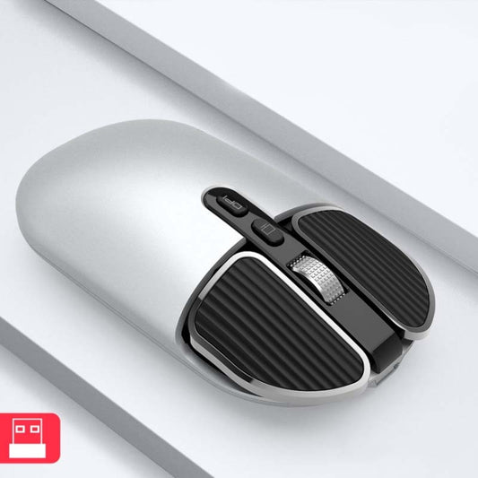 M203 2.4Ghz 5 Buttons 1600DPI Wireless Optical Mouse Computer Notebook Office Home Silent Mouse, Style:2.4G(Silver) - Wireless Mice by PMC Jewellery | Online Shopping South Africa | PMC Jewellery | Buy Now Pay Later Mobicred