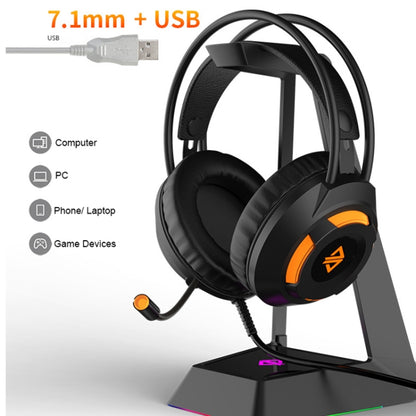 Ajazz AX120 7.1-channel Computer Head-mounted Gaming Headset Listening and Distinguishing Position Super Bass with Microphone(Black) - Multimedia Headset by Ajazz | Online Shopping South Africa | PMC Jewellery | Buy Now Pay Later Mobicred