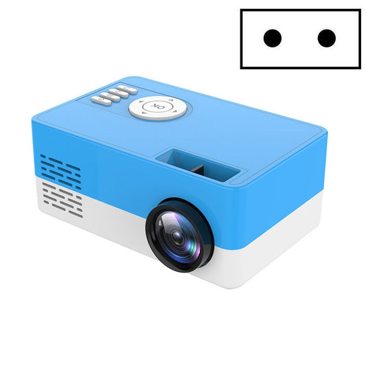 S261/J16 Home Mini HD 1080P Portable LED Projector, Support TF Card / AV / U Disk, Plug Specification:EU Plug(Blue White) - Mini Projector by PMC Jewellery | Online Shopping South Africa | PMC Jewellery | Buy Now Pay Later Mobicred