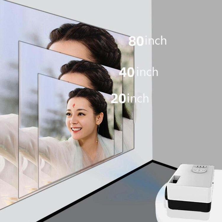 S261/J16 Home Mini HD 1080P Portable LED Projector, Support TF Card / AV / U Disk, Plug Specification:UK Plug(Blue White) - Mini Projector by PMC Jewellery | Online Shopping South Africa | PMC Jewellery | Buy Now Pay Later Mobicred