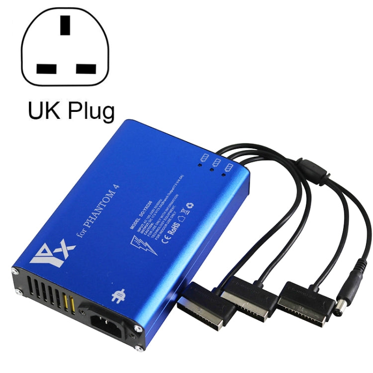 For DJI Phantom 4 Pro Advanced+ Charger  4 in 1 Hub Intelligent Battery Controller Charger, Plug Type:UK Plug -  by PMC Jewellery | Online Shopping South Africa | PMC Jewellery | Buy Now Pay Later Mobicred