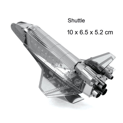3 PCS 3D Metal Assembly Model DIY Puzzle, Style: Space Shuttle - Puzzle Toys by PMC Jewellery | Online Shopping South Africa | PMC Jewellery