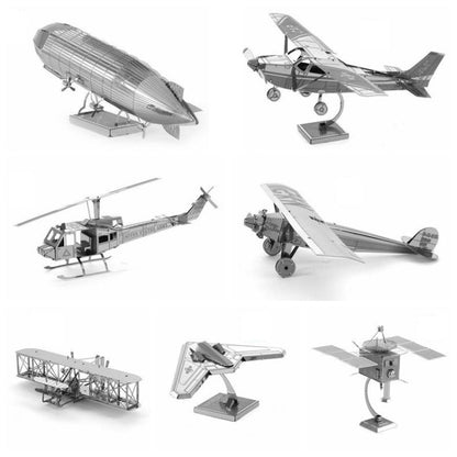 3 PCS 3D Metal Assembly Model DIY Puzzle, Style: Space Shuttle - Puzzle Toys by PMC Jewellery | Online Shopping South Africa | PMC Jewellery